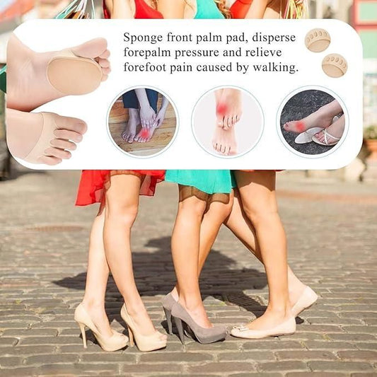 Women’s Half Toe Cover Socks | Soft Toe Filler for Open Footwear (Pack of 1 Pair)