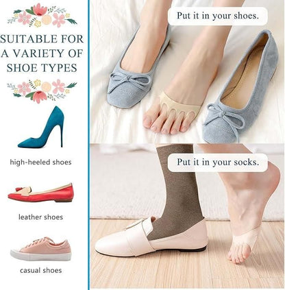 Women’s Half Toe Cover Socks | Soft Toe Filler for Open Footwear (Pack of 1 Pair)